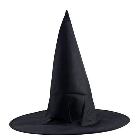 What does a black pointed hat symbolize in witchcraft
